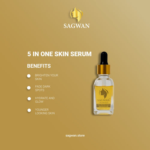 Sagwan 24K Gold Skin Serum (5-in-1 Treatment)